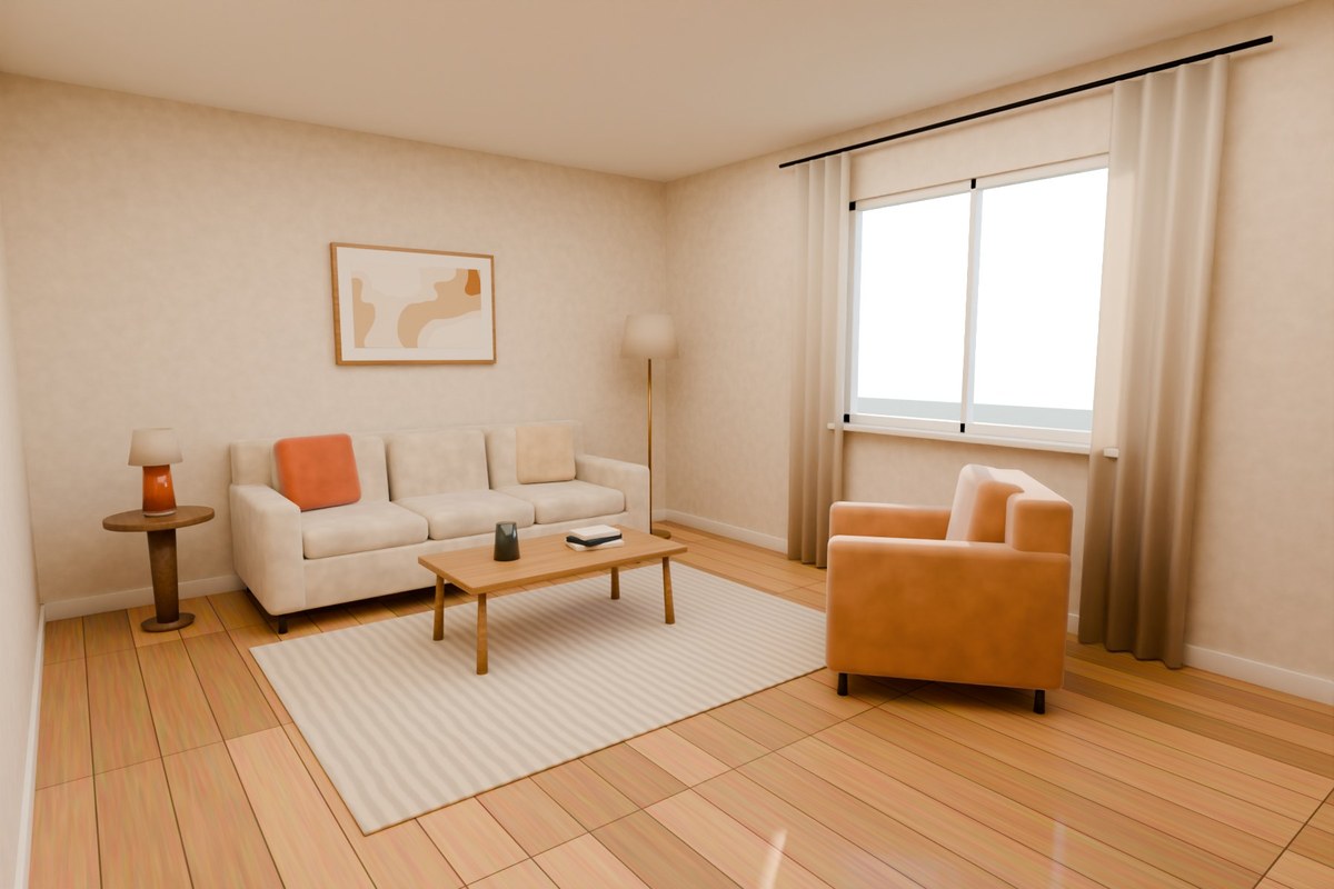A living room designed in Makon